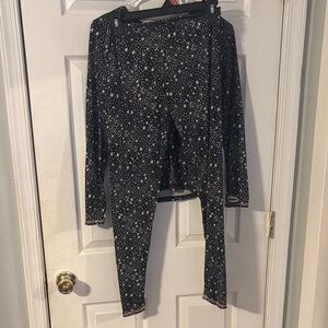 Cuddl Duds Black Starry Kids Set